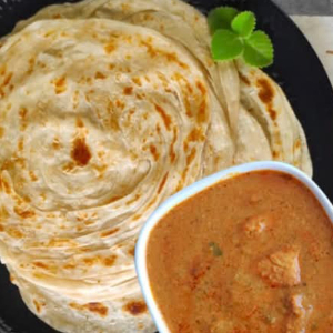 Egg Kal Parotta (Fish Curry) (2 pcs)