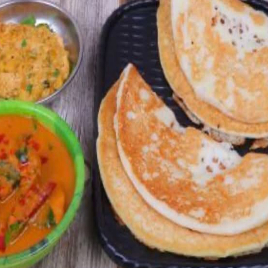 Kal Dosa (Vegetable Salna) (2 pcs)