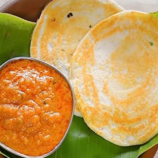 Egg Kal Dosa (Vegetable Salna) (2 pcs)