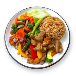 Combo boeuf &eacute;pic&eacute; Hunan / Hunan Spicy Beef Combo