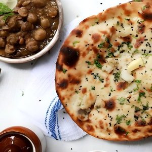 Aloo Naan with Chole