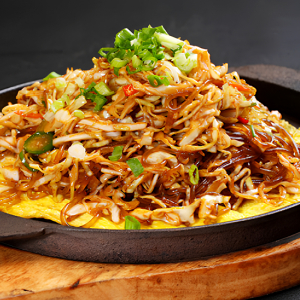 Grilled Baby Vegetables on lron Plate