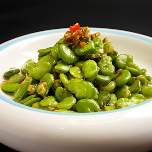 Scallion Oil Fava Beans