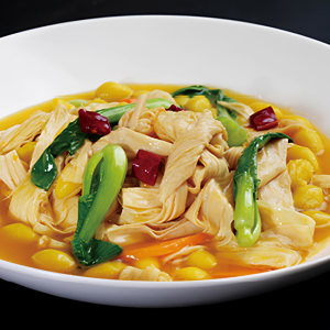 Braised Fresh Yuba with Ginkgo