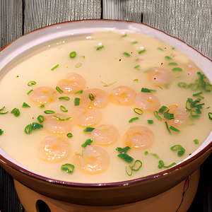 Steamed Egg with Shrimp
