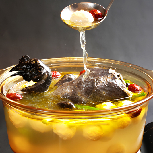 Black Chicken and White Phoenix Meatballs