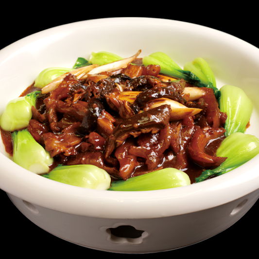 Braised Sea Cucumber with Beef Tendon