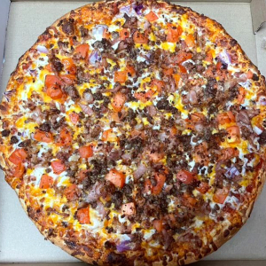 Bacon Cheese Burger Pizza
