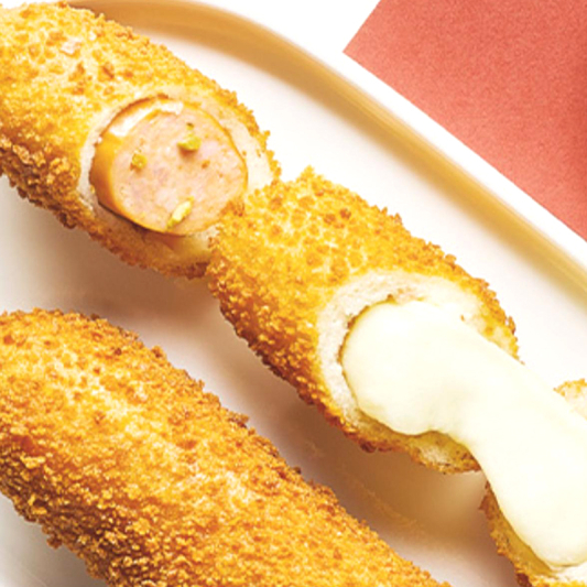Half (Sausage) & Half (Mozzarella) Corn Dog