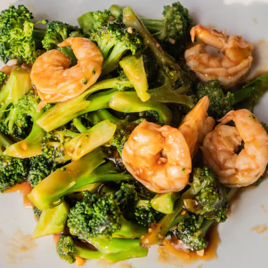 S1. Shrimp with Broccoli