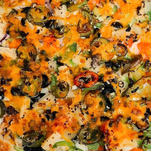 Indian Style Veggie Pizza