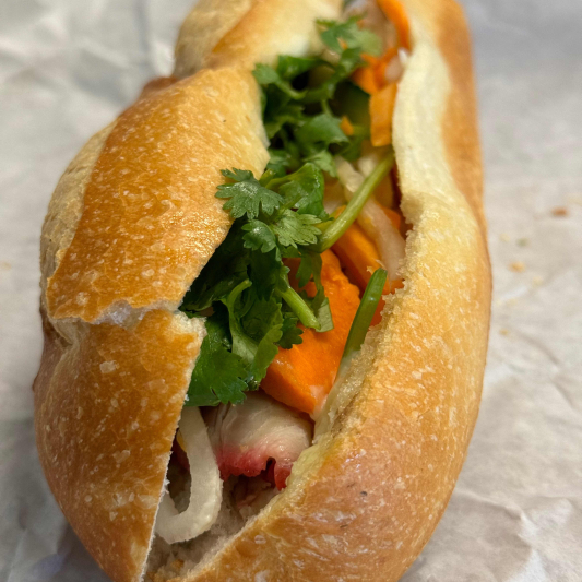 B6. Pork Belly Char Siu Sandwich / Bánh Mì Thịt Ba Chỉ Xá Xíu