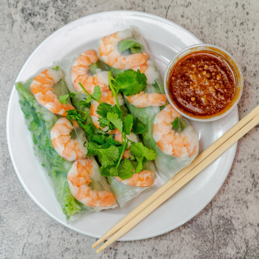 S1. Spring Roll with Pork & Shrimp (3 pcs) / Gỏi Cuốn Tôm Thịt