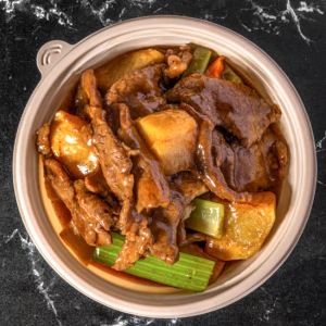 Beef Fried Potato Slices