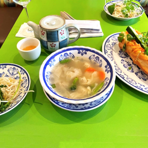Wonton and Veggie Soup