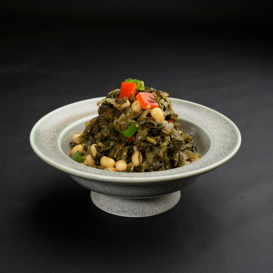 Marinated Edamame with Xuelihong 雪里红毛豆