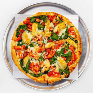 Spinach and Artichoke Pizza