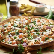 Paneer Tikka Masala Pizza Twist