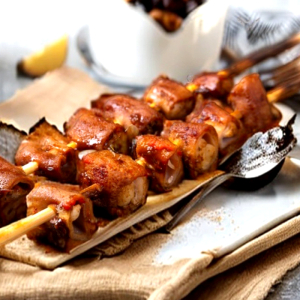 BBQ Grilled Intestine (5 Skewers)