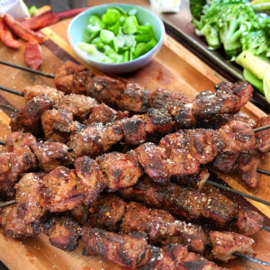 Grilled Lamb Kidney Skewers (2 pcs)