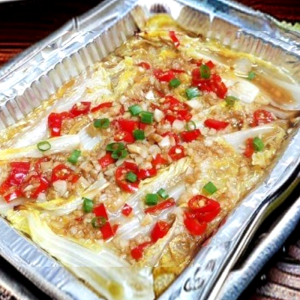 Tin Foil Roasted Baby Chinese Cabbage (1 Serving)