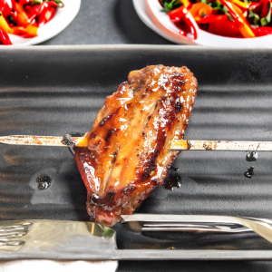 Honey Glazed Chicken Wings (2 Skewers)