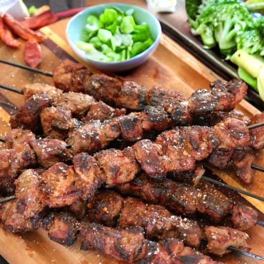 Grilled Lamb Kidney Skewers (2 pcs)