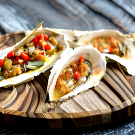 Grilled Oyster Delight (2 pcs)