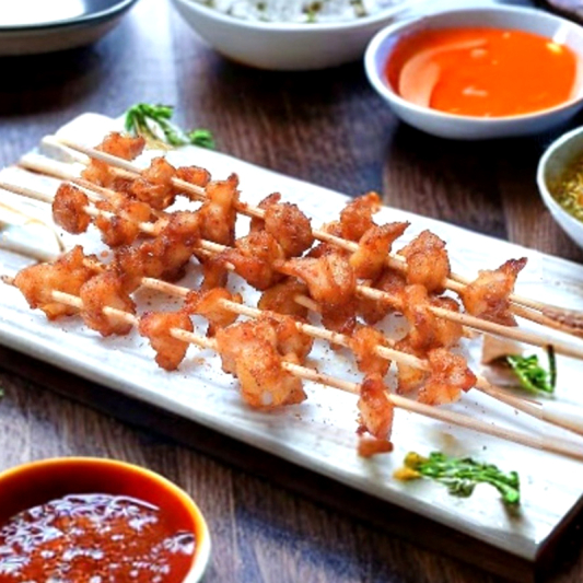 Massively Delicious Grilled Chicken with Crispy Bone (5 Skewers)