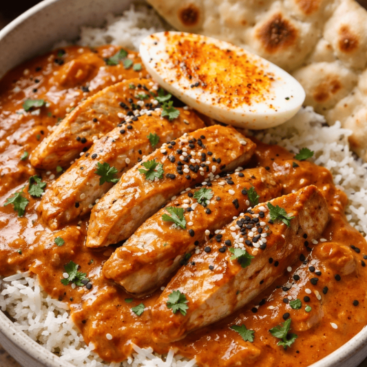 Butter Chicken & Butter Garlic Naan