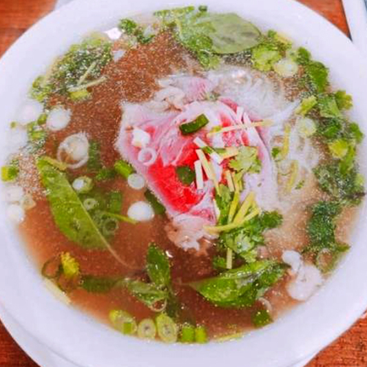Noodle Soup with Rare Beef