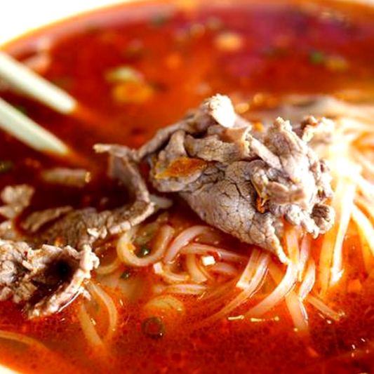 Pho Tai in Spicy Hue Soup