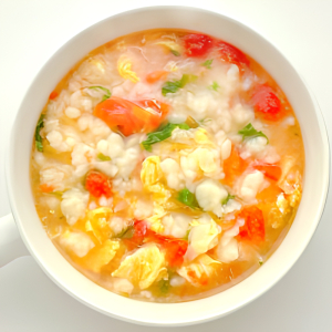 Tomato and Shrimp Soup 西红柿虾仁疙瘩汤