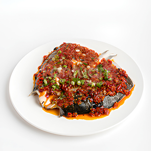 Steamed Cod Fish with Diced Pepper 剁椒蒸龙鳕鱼