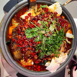 Once More Bean Blossom Baked Cod Fish 老地方豆花烤鳕鱼（香辣 / 麻辣 / 酸菜)
