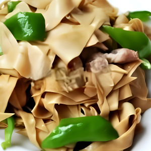 Dried Tofu with Fresh Hot Pepper 尖椒干豆腐