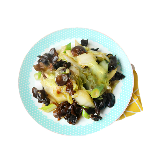 Stir-Fried Cabbage with Fungus 木耳炒白菜