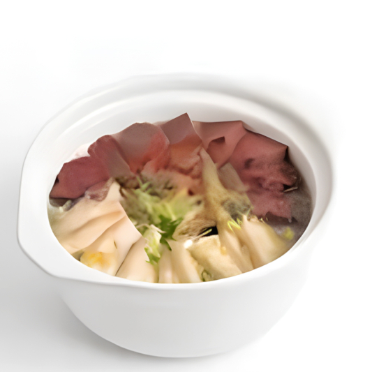 Chinese Sauerkraut, Pork Blood, Glass Noodles, Plain Boiled Pork and Marrow Bone Stew 杀猪菜