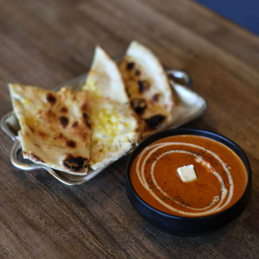 Garlic and Basil Naan