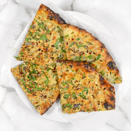 Onion and Cilantro Naan