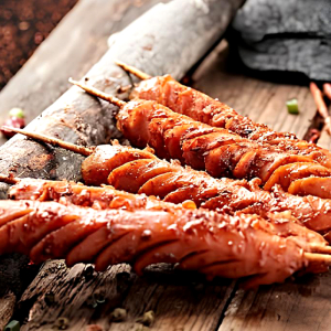 A13. Seasoned Sausages (2 pcs) 风味烤肠