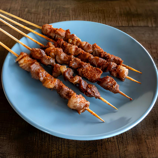 A02. Beef Skewers (5 pcs) 牛肉串