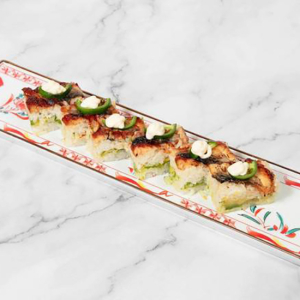 Unagi & Jalapeno Pressed Sushi (2 Layers)
