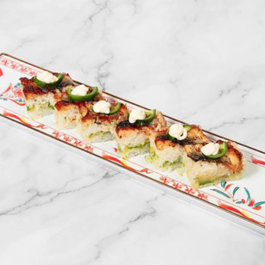 Unagi & Jalapeno Pressed Sushi (2 Layers)
