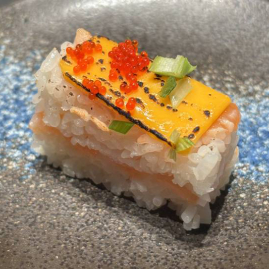 Cheese & Salmon Pressed Sushi (2 Layers)
