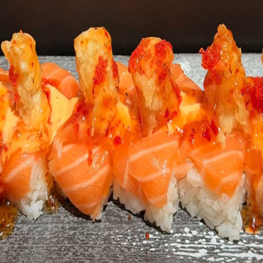 Pressed Salmon Sushi (8 pcs)