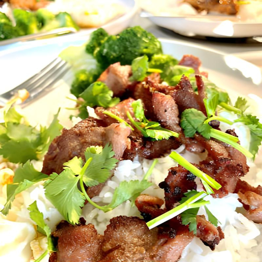 Khao Moo Tod (Beef)