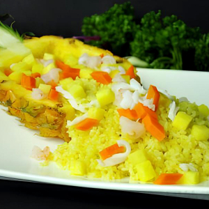 Seafood & Pineapple Fried Rice 菠萝海鲜炒饭