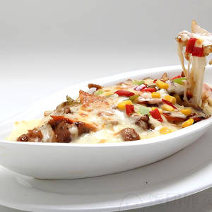 Baked Portuguese Beef on Rice