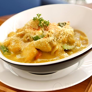 Baked Portuguese Chicken on Rice 焗葡国鸡